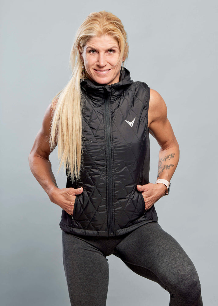 Løbe vest sort Rikke Hørlykke x Winnershape