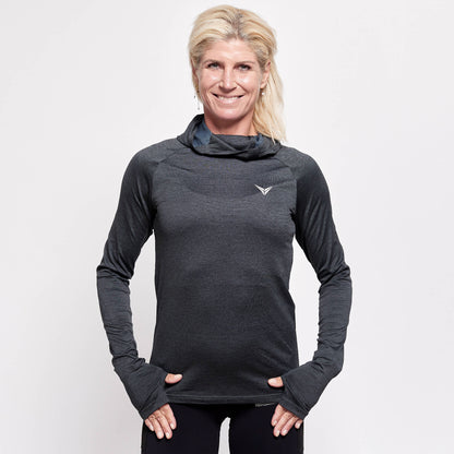 Hoodie Slim Fit sort 2.0 - Rikke Hørlykke x Winnershape