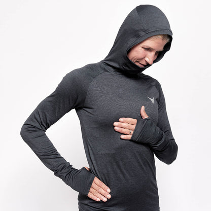 Hoodie Slim Fit sort 2.0 - Rikke Hørlykke x Winnershape