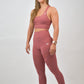 Tights seamless - Dusty pink, Squat proof